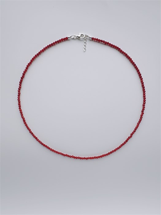 Чокер из гранёного коралла 2338