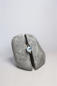 Кольцо из серебра с топазом