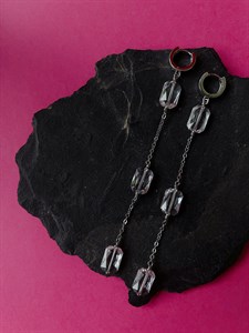 Длинные серьги с кристаллами Swarovski