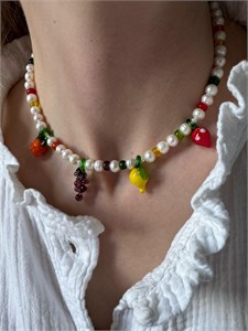 Колье из жемчуга с фруктами 2250