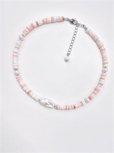Колье из ракушек с барочной жемчужиной 2300