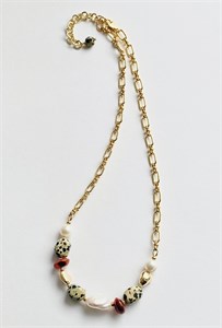 Колье-цепь с натуральными камнями 2329
