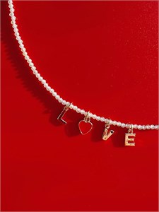 Чокер из циркона с надписью love 2358