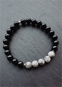 Браслет из агата и яшмы 2369