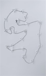 Длинная цепь с горным хрусталем 2366