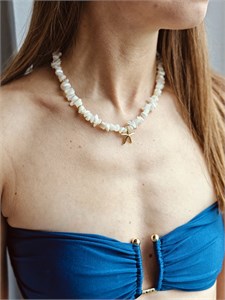 Колье из перламутра со звездой 2403