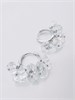 Серьги с колотым горным хрусталем 2337