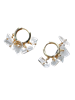 Серьги с колотым горным хрусталем 2337