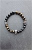 Браслет из соколиного глаза с черепами 1994