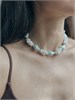 Колье из ракушек и керамики 2401